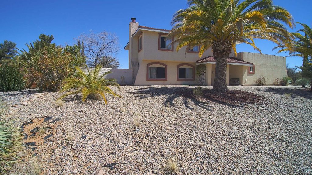 A metal roof on a home in Arizona.