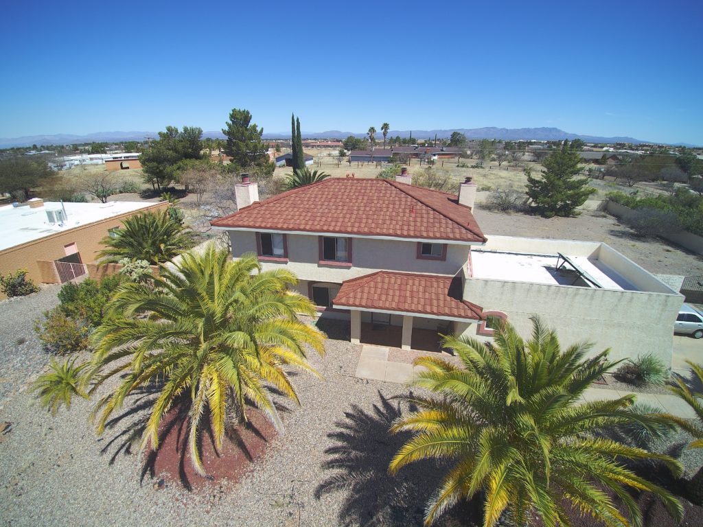 A desert home with a new stone coated steel roof.