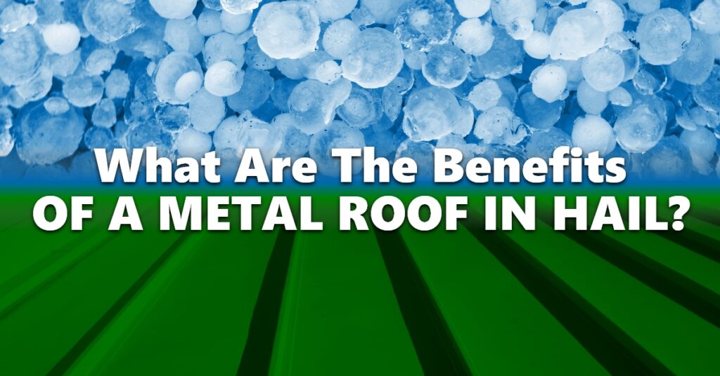 background image of hail and metal roof