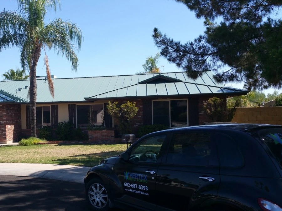 Vertex at a metal roof Replacement